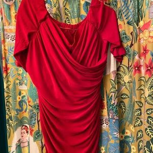 Red Monica wiggle dress *new* PUG 4xl